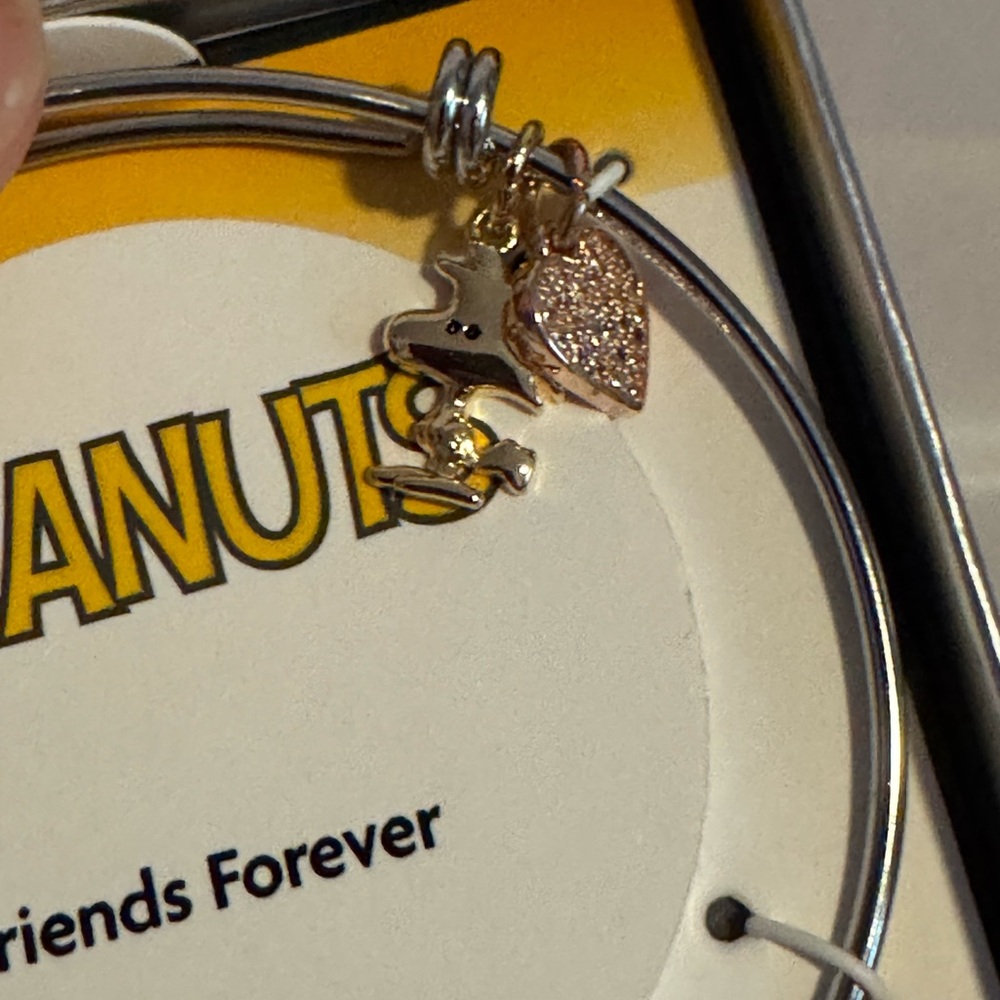 Peanuts Silver Plated Bracelet with charms - Picture 2 of 4